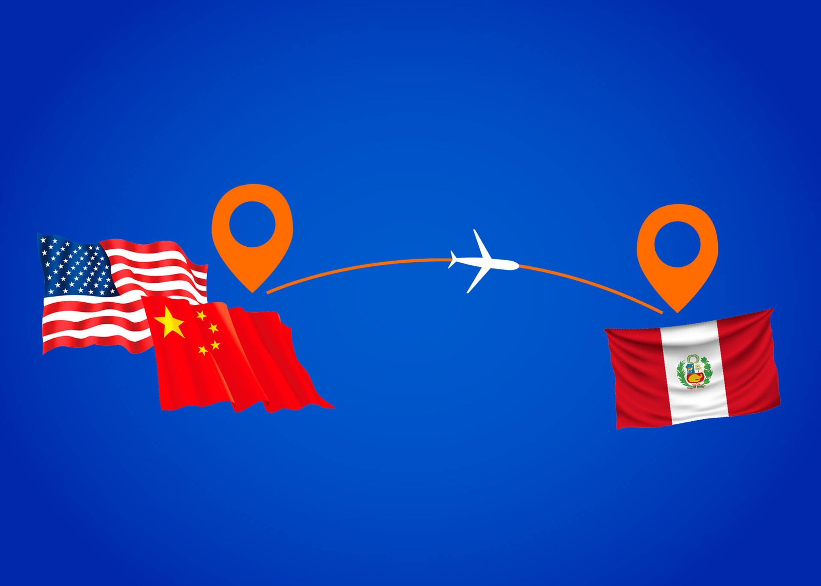 Tiendas de Estados Unidos y China